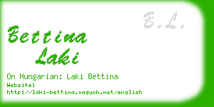 bettina laki business card